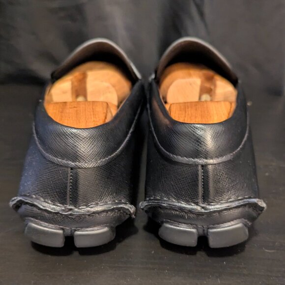 Prada Men's Saffiano Leather Penny Drivers Loafers Sz 10 2dd001 - Picture 10 of 13